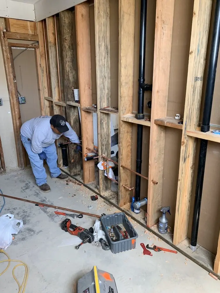 Commercial rough-in plumbing for Water Heater Replacement in Smyrna